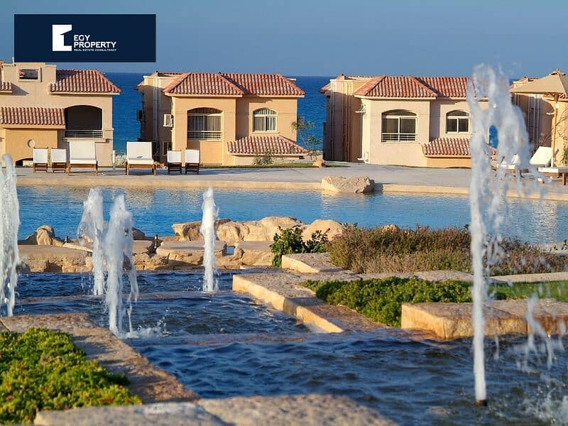 أقل مقدم لتوين هاوس مطل على البحر تشطيب كامل للبيع في تلال نورث بالتقسيط على 7 سنوات Telal North Coast 7