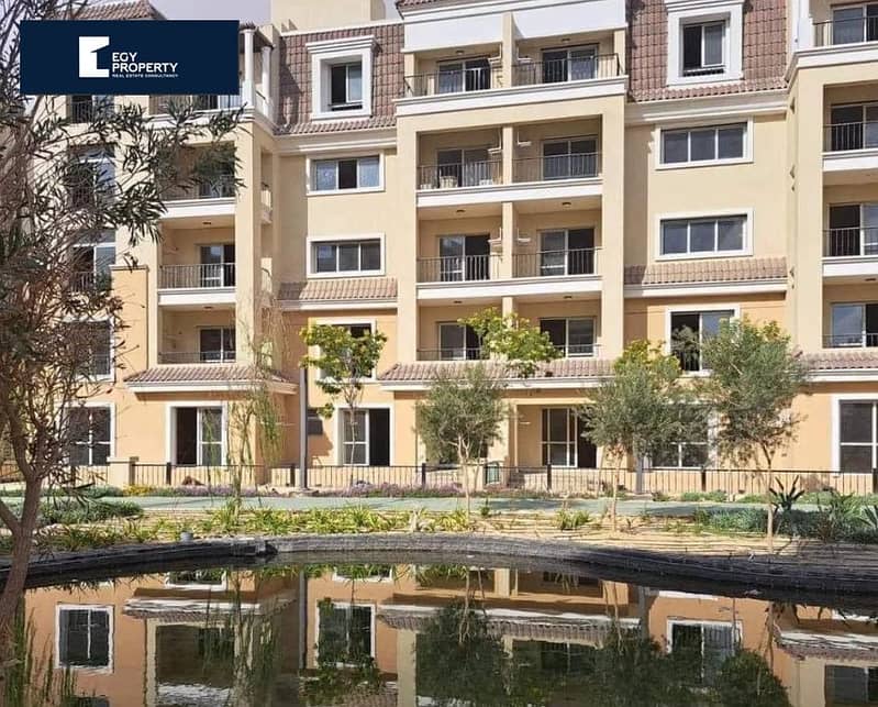 3 bedrooms apartment with lowest price and 5% down payment only in New Cairo Prime location in Sarai 5