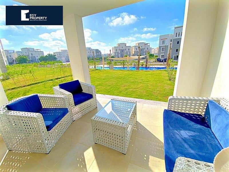 Ready to Move Ground with Garden Duplex with Greenery View in Amwaj FOR SALE دوبلكس أرضي استلام فوري بجاردن 8