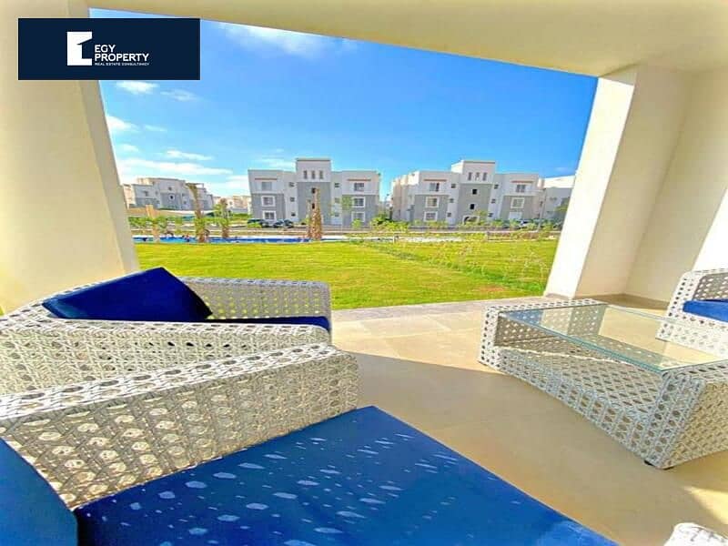 Ready to Move Ground with Garden Duplex with Greenery View in Amwaj FOR SALE دوبلكس أرضي استلام فوري بجاردن 9