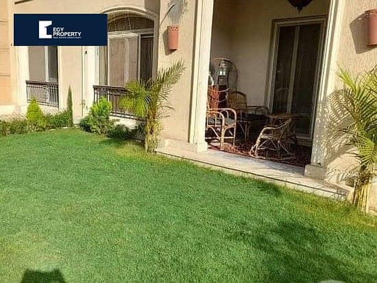 Fully Finished Apartment with garden with lowest down payment and best price payment over 5 years in New Cairo 0