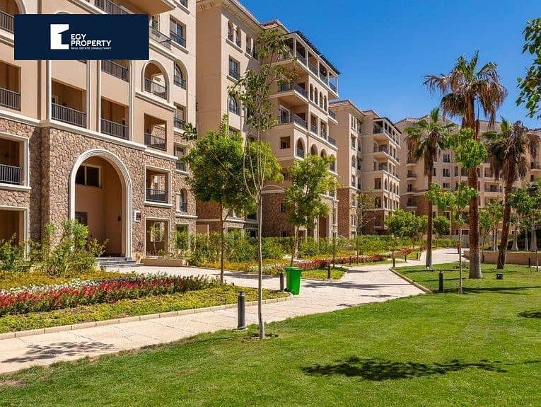 Fully Finished Apartment with garden with lowest down payment and best price payment over 5 years in New Cairo 3