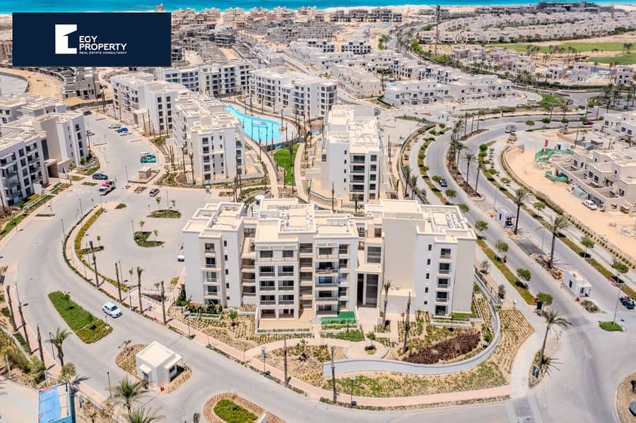 شاليه مفروش بالكامل بالتقسيط في مراسي الساحل الشمالي للبيع بموقع مميز جدا فيو مفتوح Marassi North Coast 4