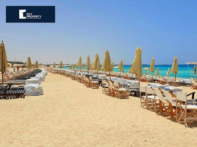 شاليه مفروش بالكامل بالتقسيط في مراسي الساحل الشمالي للبيع بموقع مميز جدا فيو مفتوح Marassi North Coast 6