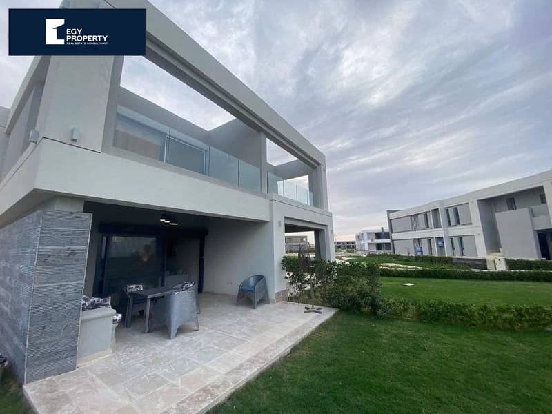 توين هاوس للبيع مطل على البحر كامل التشطيب مقابل 8 مليون فقط في لافيستا راس الحكمة Sea View Twin House 9