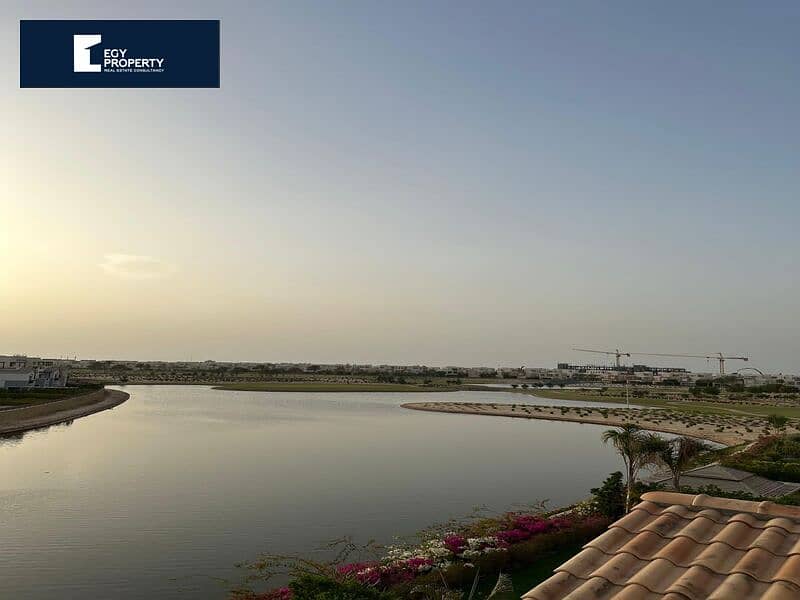 First Row Lagoon Villa with Installments in Marassi UNDER MARKET PRICE فيلا صف أول علي اللاجون بالتقسيط 1