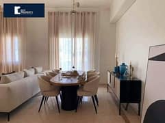 1 year delivery 5 years installments Fully Finished with ACs and Kitchen Cabinets Serviced apartment for sale in New Cairo