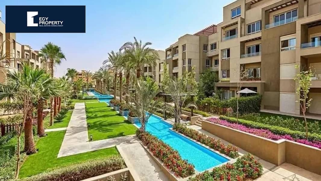 1 year delivery 5 years installments Fully Finished with ACs and Kitchen Cabinets Serviced apartment for sale in New Cairo 4