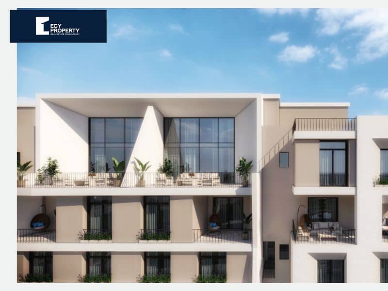 شقة للبيع بموقع متميز في مرحلة كلوب ريزيدنس في كمبوند تاج سيتي بمقدم وتقسيط Taj City Club Residence Phase 7