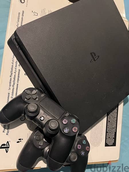 ps4 slim 500GB 2 دراع 1