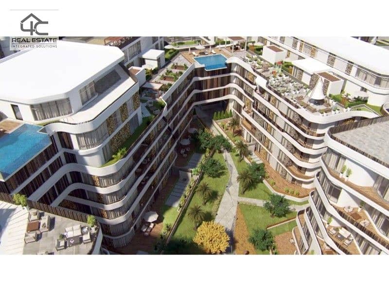 Apartment for sale in installments with the largest view open to the landscape, in a prime location in Mostakbal City 6