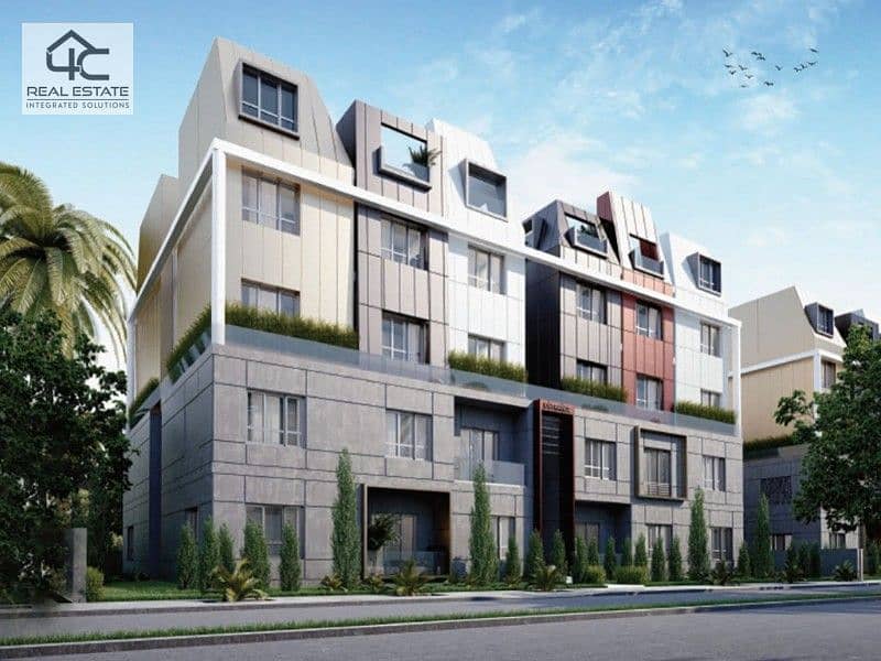 Apartment for sale in installments with the largest view open to the landscape, in a prime location in Mostakbal City 2