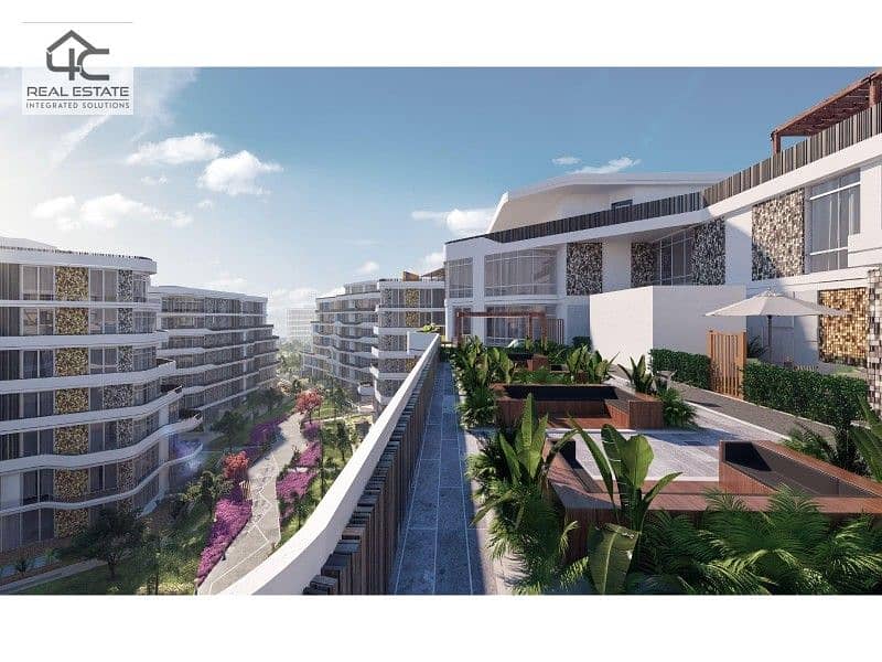 Apartment for sale in installments with the largest view open to the landscape, in a prime location in Mostakbal City 3