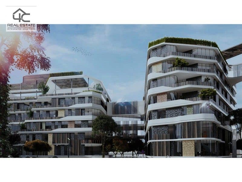 Apartment for sale in installments with the largest view open to the landscape, in a prime location in Mostakbal City 10