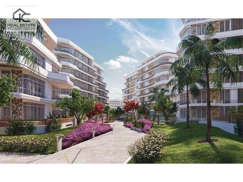 Apartment for sale in installments with the largest view open to the landscape, in a prime location in Mostakbal City 14