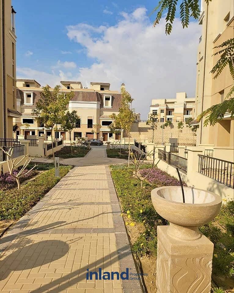 in SARAI Compound apartment for sale Next to Madinaty , Directly on the Suez Road The first quarterly installment 163 K 5