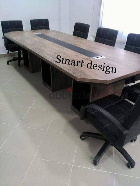 ترابيزة اجتماعات  مودرن خشب متين مقاس 480*120سم -meeting table 1