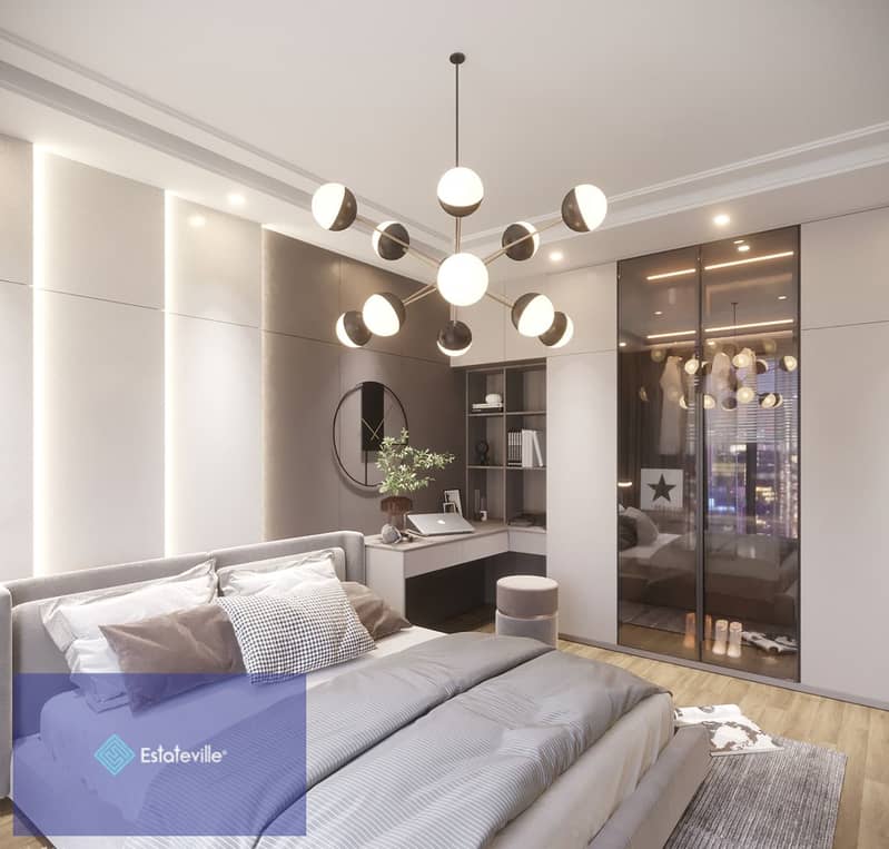 50% hotel share in the tourist promenade, super luxurious finishing with furnishings under the management of Concorde El Salam, fixed in the contract. 2