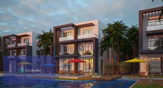 Chalet 105 meters, sea view, swimming pool and landscape, in installments over 9 years, super luxurious finishing