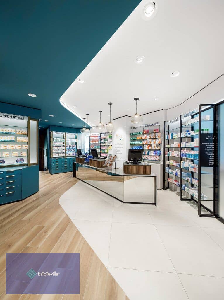 A pharmacy that serves an entire medical building that serves 2 hospitals, 110 square meters + 40 square meters outdoor space 0