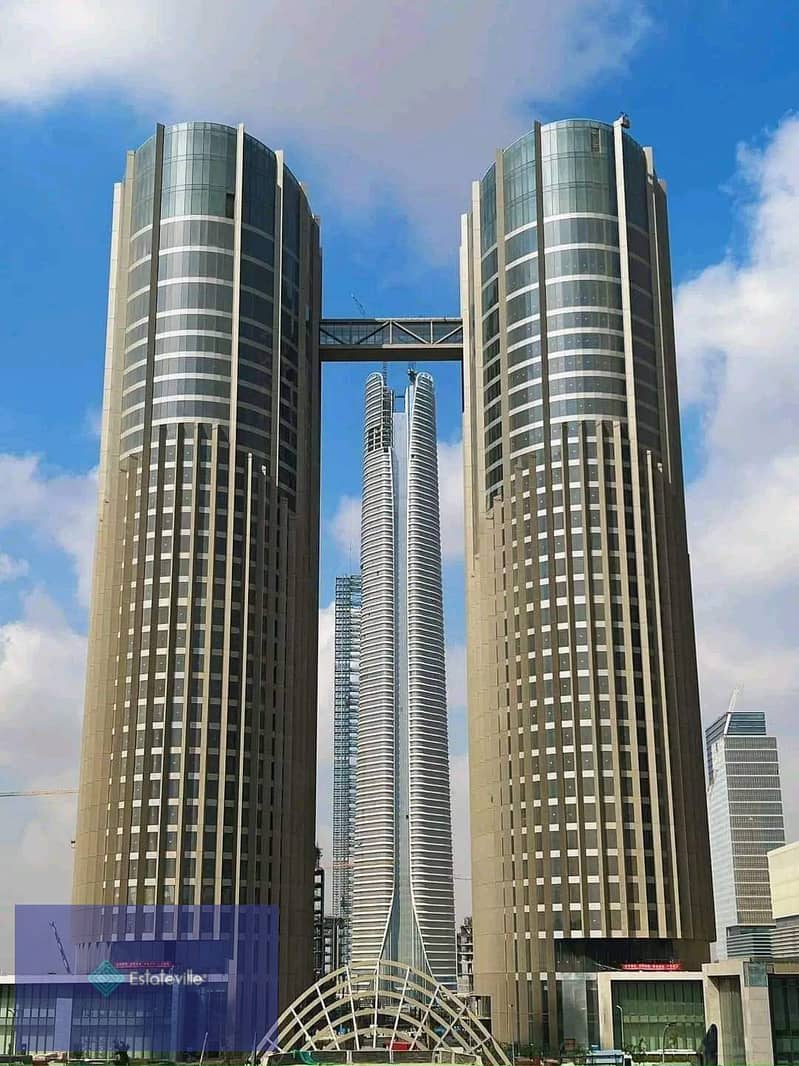 Without down payment, an office with a mandatory rent of 9 years, direct frontage on the iconic tower and landscape, with an area of ​​2 acres 6