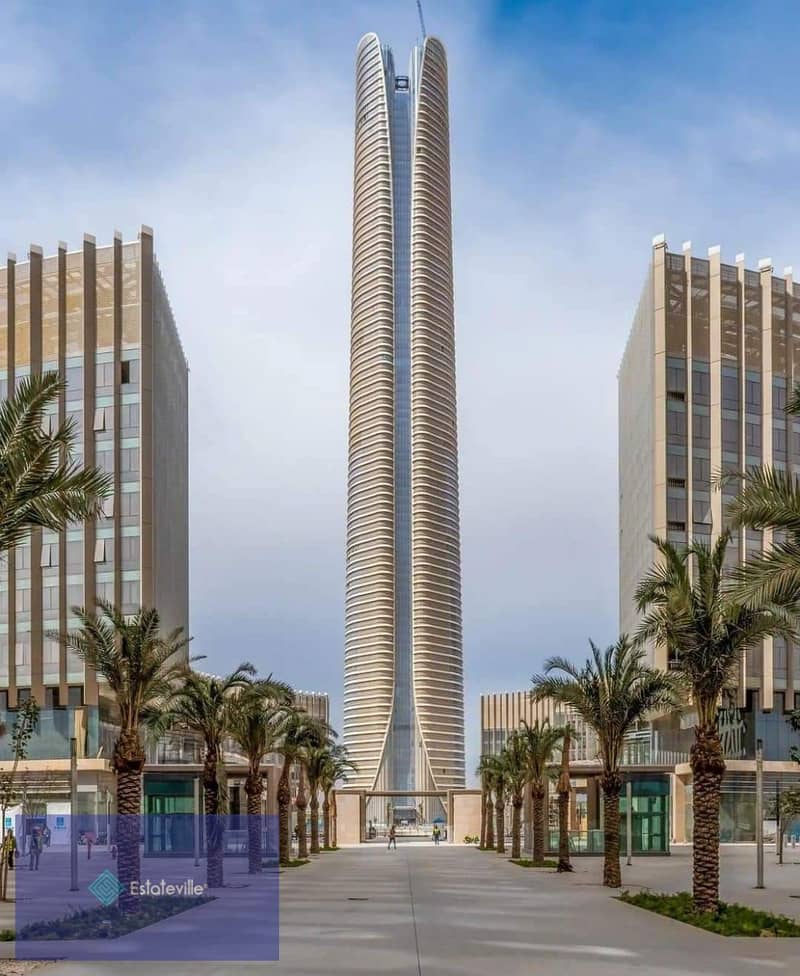 An office directly facing the iconic tower and landscape, with an area of ​​2 acres and a tourist walkway 10