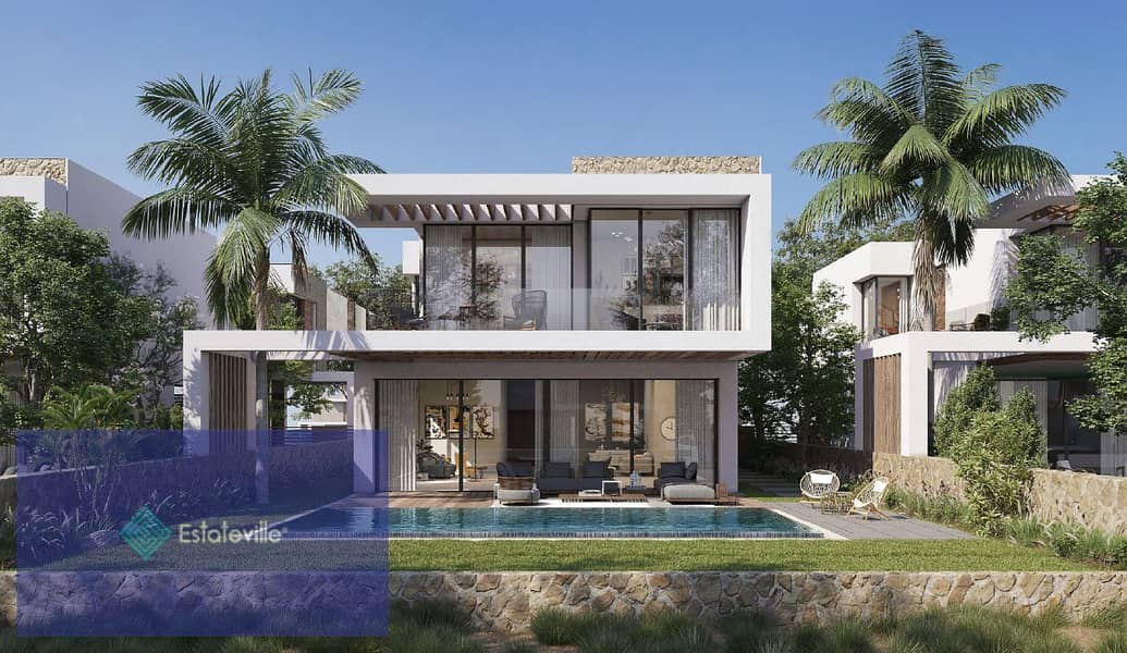 In installments over 9 years, a stand alone villa for sale in Azha village in the heart of Ras El Hekma on the North Coast 7