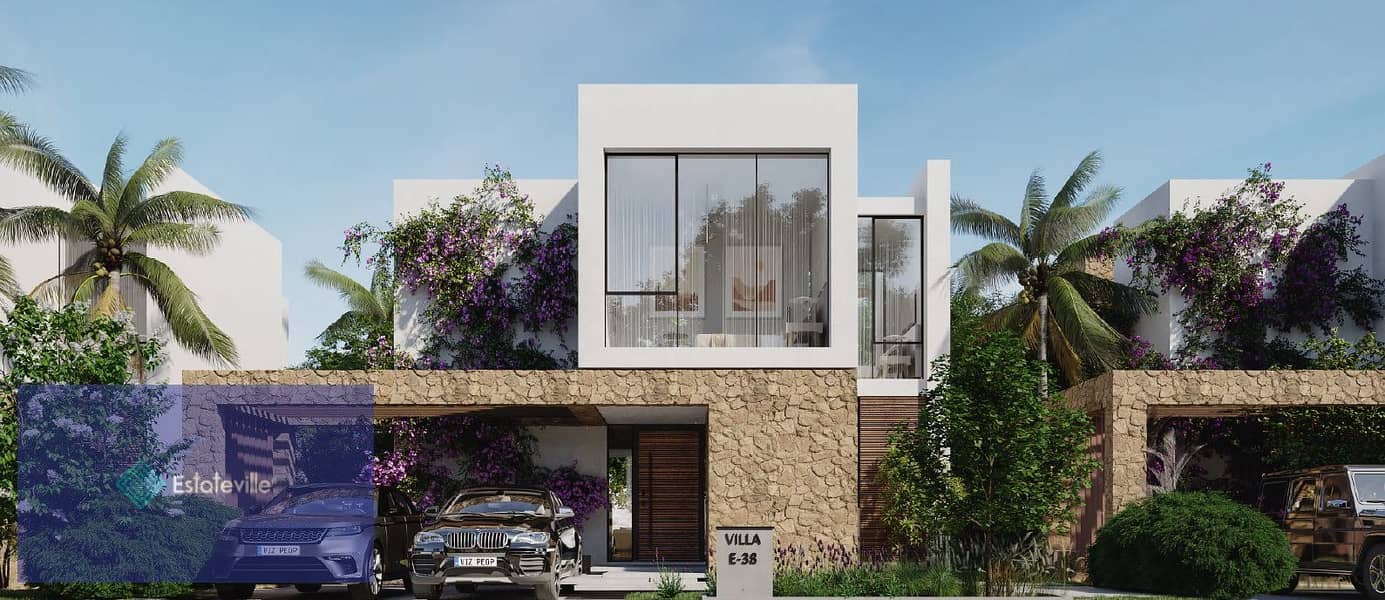 In installments over 9 years, a stand alone villa for sale in Azha village in the heart of Ras El Hekma on the North Coast 16