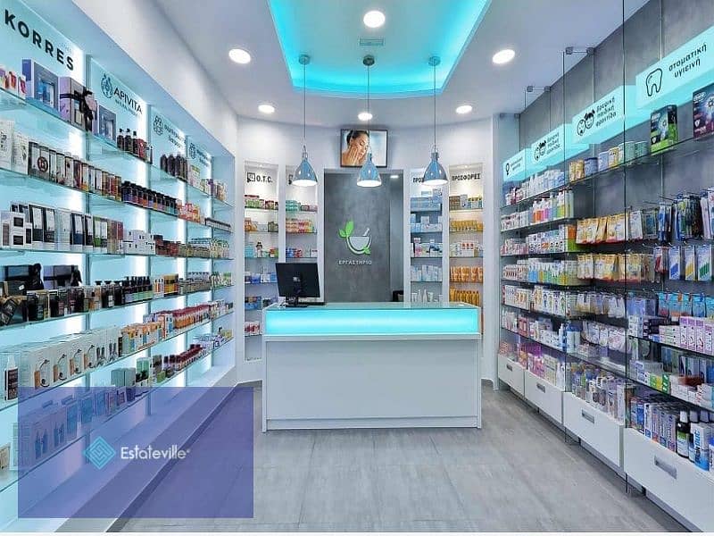 A pharmacy for sale in installments over 7 years in Ard al-Tabbah, on the 26th of July axis, next to the University of Egypt 7