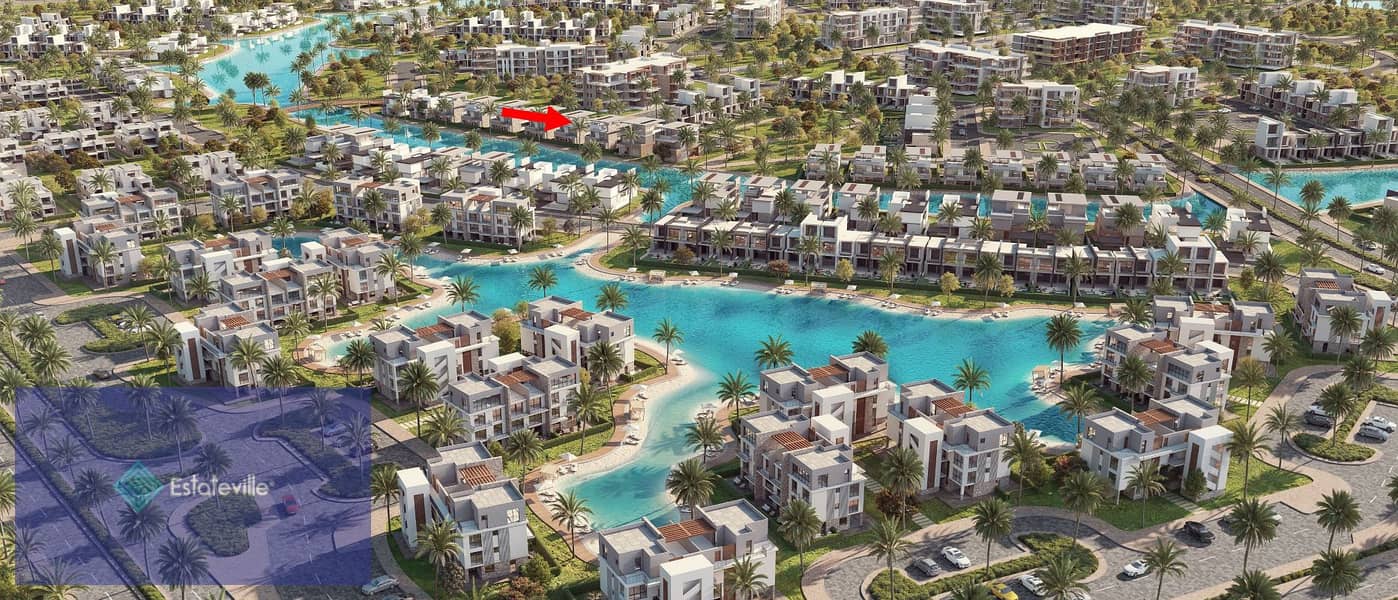 بالتقسيط علي 6 سنوات شاليه 3 غرف للبيع تشطيب كامل بالتكييفات في سيلفر ساندس الساحل الشمالي Silver sands 9