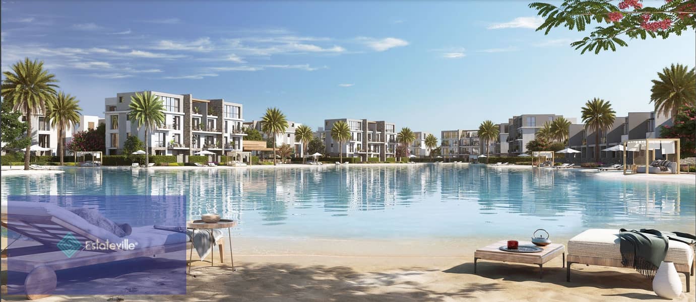 شاليه 4 غرف للبيع تشطيب كامل بالتكييفات في سيلفر ساندس الساحل الشمالي Silver sands بالتقسيط علي 6 سنوات 3