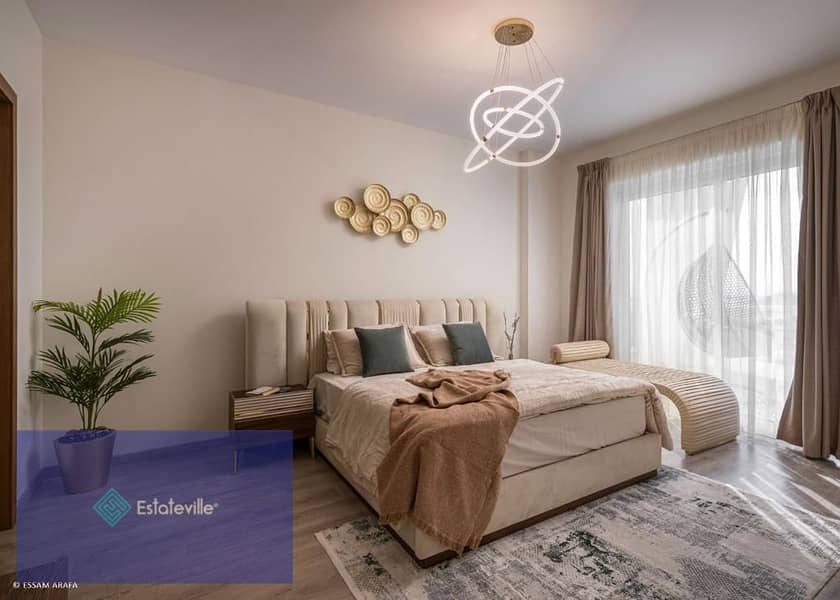 Apartment with garden for sale in installments over 10 years in the Administrative Capital, directly in front of the Diplomatic Quarter 10