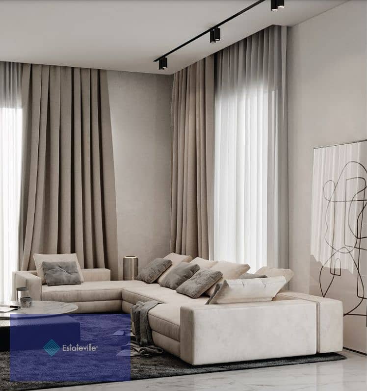 With a 10% D. P , a 220-sqm apartment for sale in installments over 10 years in the Administrative Capital, directly in front of the Diplomatic Quarter 10