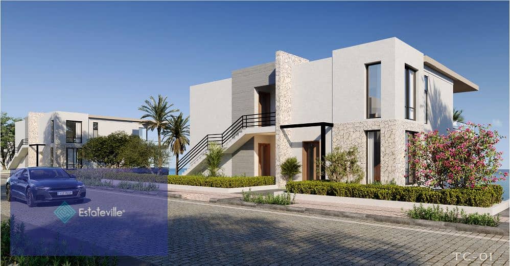 Fully finished townhouse corner for sale in installments over 8.5 years at an altitude of 90 meters above sea level in Ain Sokhna 11