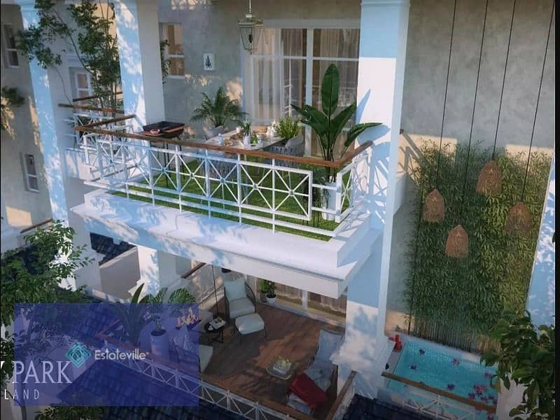 With a 5% down payment, contract for a garden villa in Mostakbal City in front of Mazar Park and a view of a tourist walkway 1