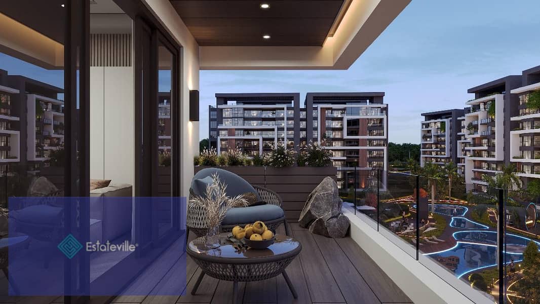 Two-bedroom apartment with a down payment of 369 thousand, a view of a swimming pool and next to the diplomatic quarter, in installments over 7 year 3