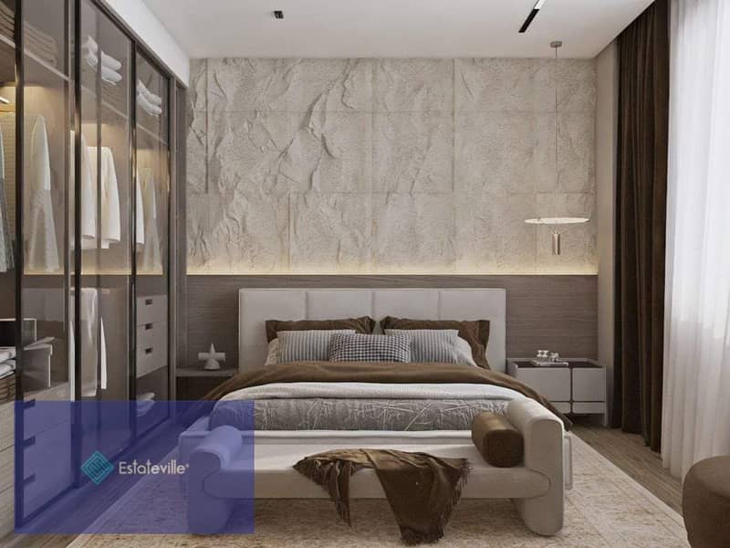 Two-room apartment with installments over 8 years in Mostakbal City View on Water Feature and Landscape 9