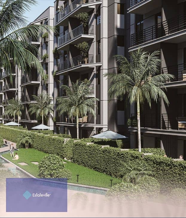 3-bedroom apartment in Garden View, Water Feature and Landscape, with installments over 8 years, in New Cairo. 1