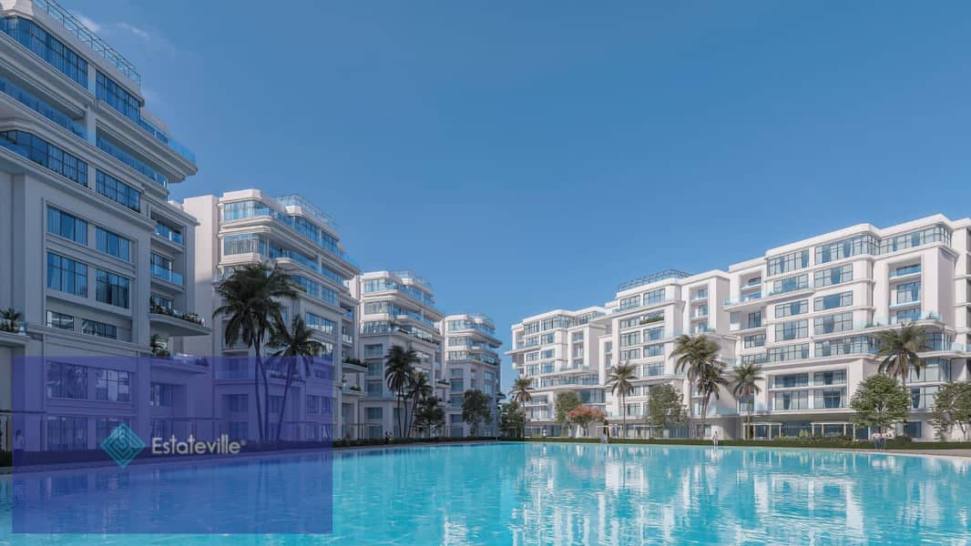 Roof apartment with private pool and view on the lagoon next to the services area, in installments 5