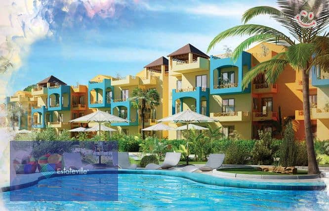 شاليه بجاردن غرفتين sea,pool view في راس سدر استلام سنتين بخصم 10% وتقسيط على 6 سنوات 0