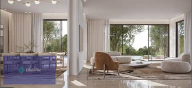 A 205-meter apartment, fully finished, with a panoramic view of lakes and landscape, in Mostakbal City, in front of Madinaty, with a 5% down payment a 0