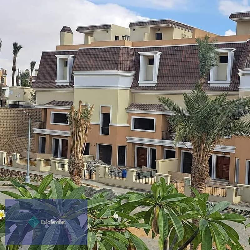 Two-bedroom apartment in the largest compound in Mostakbal 1,300 acres next to Madinaty and on the Suez Road, already living with a 5% down payment an 6