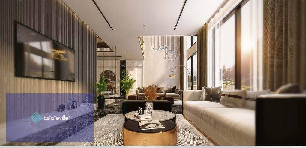 Duplex 414 meters with a garden at launch price next to the embassy district and two hotels and an open view university with lakes and landscape 3