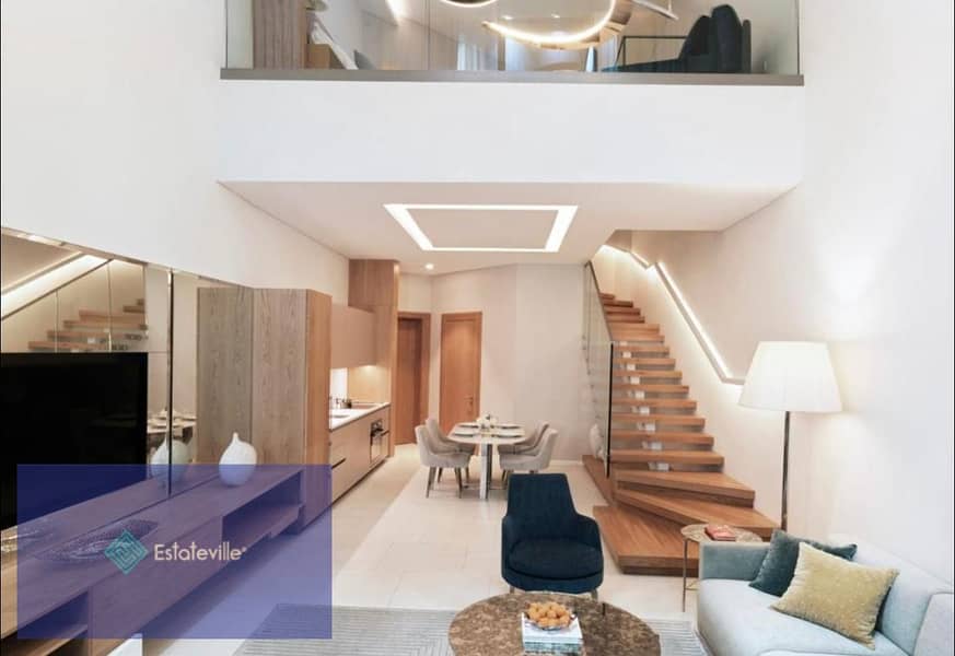 Duplex 414 meters with a garden at launch price next to the embassy district and two hotels and an open view university with lakes and landscape 4