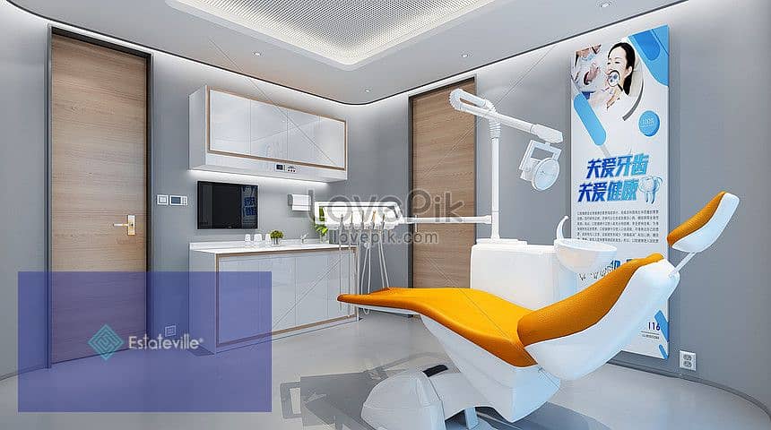 A medical clinic with a 10% discount, with a mandatory rent of 5 years, and a 10% fine in the event of not renting according to the contract, in front 2