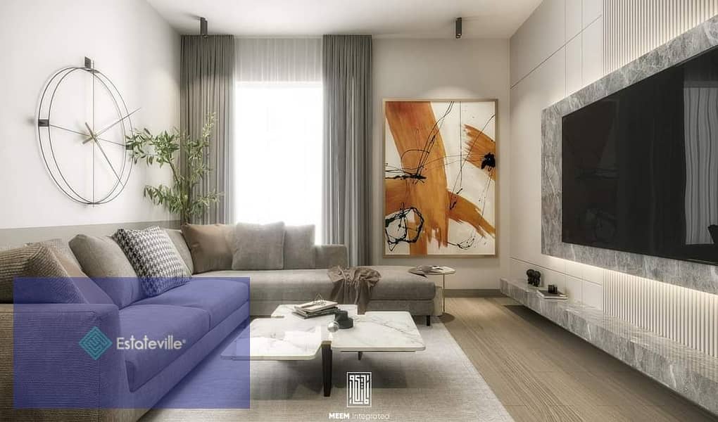 With a down payment of 333,600 EGP, you will own a 197-meter, 4-room apartment in installments over 7 years by the strongest developer in the capital. 2