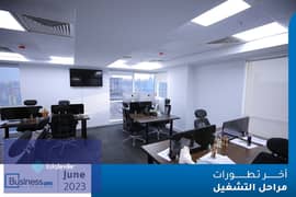 53-meter office, immediate delivery, finished with air conditioners, directly on the northern ninetieth, in front of Maxim Mall and Waterway, with a 6 0