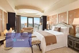 A fully furnished hotel room, in partnership with the Concorde El Salam Hotel, with a 10% down payment and payment facilities, with an annual profit o 9