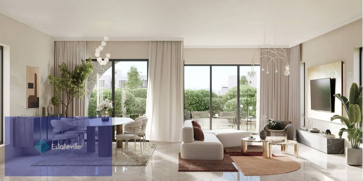 Apartment 110 meters at launch price with a down payment of 375 thousand and payment over 8 years in the Fifth Settlement in front of Hyde Park, deliv 0