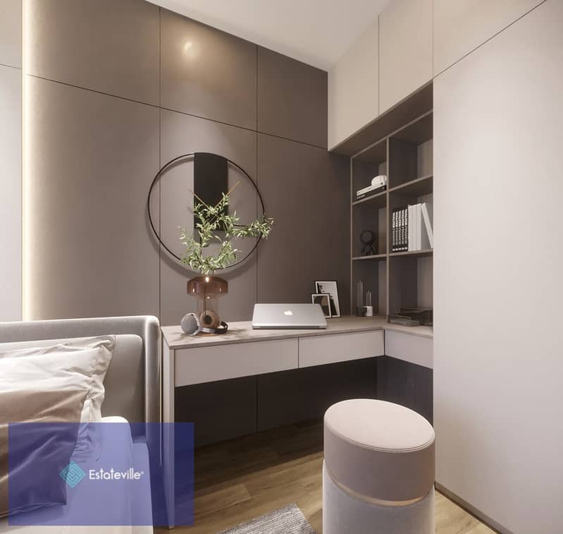 Apartment 177 meters with a down payment of 525 thousand and payment over 10 years directly on the embassy district and the central axis, internal vie 9